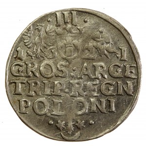 Sigismund III Vasa, Trojak 1621, Cracow. A chase without a sword. Rare (525)