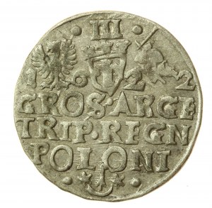 Sigismond III Vasa, Trojak 1622, Cracovie. Non répertorié (530)