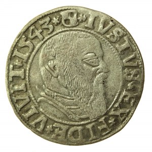 Ducal Prussia, Albrecht Hohenzollern, 1543 penny, Königsberg (538)