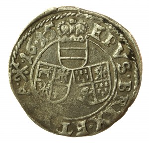 Slezsko, Karel Rakouský, 3 krajcary 1615, Nysa (540)