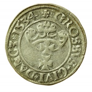 Žigmund I. Starý, penny 1534, Gdansk - PRV (583)