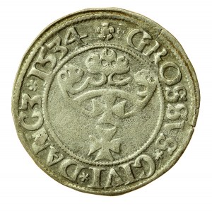 Sigismund I. der Alte, Pfennig 1534, Danzig - PRV (583)