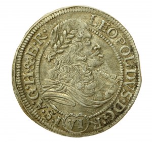 Slezsko, Leopold I, 6 krajcarů 1674, Wrocław (586)