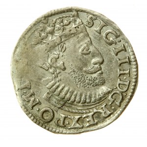 Sigismund III Vasa, Trojak 1590, Poznań. A different bust (592)