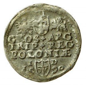 Zikmund III Vasa, trojak 1590, Olkusz - Przegonia (593)