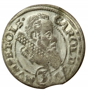 Silesia, Duchy of Ziębice-Oleśnica, Charles II, 3 Krajcary 1615, Olesnica (602)