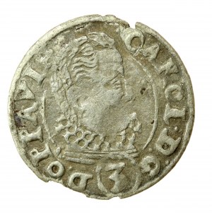 Silésie, Charles von Liechtenstein, 3 krajcars 1619 CC, Opava. Rare (604)