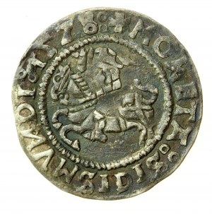 Sigismondo I il Vecchio, mezzo penny 1528, Vilnius. Raro (609)