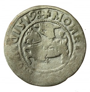 Sigismond Ier l'Ancien, demi-penny 1519, Vilnius - N et D inversés. Rare (614)