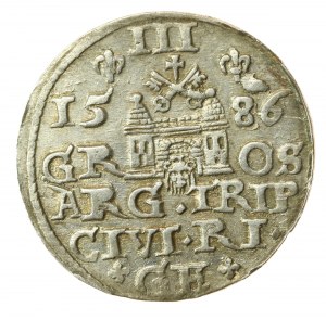 Stefan Batory, Trojak 1586, Riga - Unlisted (623)