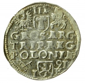 Sigismondo III Vasa, Trojak 1591, Poznań - SIG III (625)