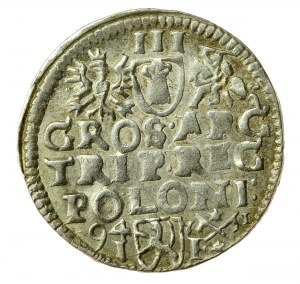 Sigismund III Vasa, Trojak 1594, Poznań. Unlisted (626)