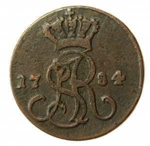 Stanisław A. Poniatowski, 1784 EB penny, Warsaw (641)