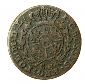 Stanisław A. Poniatowski, 1784 EB penny, Warsaw (641)