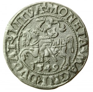 Sigismond II Auguste, demi-penny 1549, Vilnius - LI/LITVA (728)