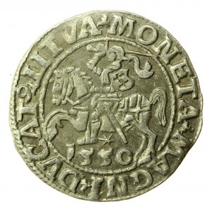 Sigismond II Auguste, demi-penny 1550, Vilnius, LI / LITVA (729)