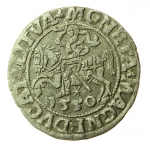 Sigismond II Auguste, demi-penny 1550, Vilnius, LI/LITVA (740)