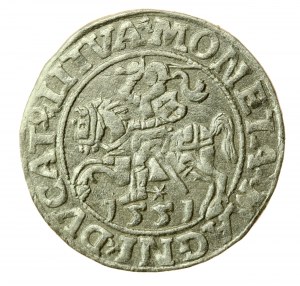 Sigismund II Augustus, Half-penny 1551, Vilnius - LI/LITVA (751)
