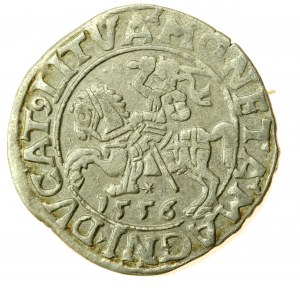 Sigismund II Augustus, Halbpfennig 1556 Wilna, LI/LITVA (766)
