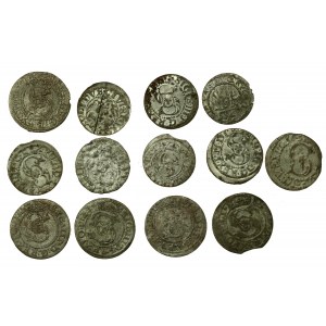 Sigismund III Vasa, set of shekels, Riga. Total of 13 pieces. (776)