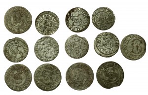 Sigismond III Vasa, ensemble de gommes à mâcher, Riga. Total 13 pièces. (776)