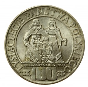 Volksrepublik Polen, 100 Zloty 1966, Mieszko und Dąbrówka (951)