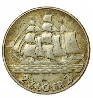 II RP, 2 Zloty 1936 Segelschiff (804)