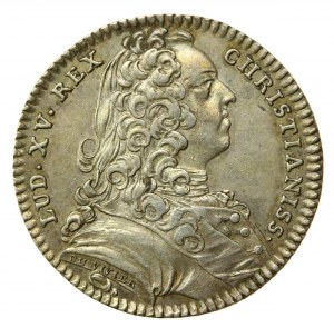 Francja, medal pamiątkowy z 1737 z okresu panowania Ludwika XV (807)