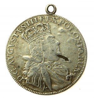 Augustus III Sas, Ort 1754, Leipzig, narrow bust (808)