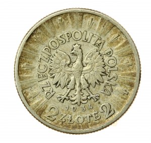 II RP, 2 zloty 1934, Pilsudski (809)