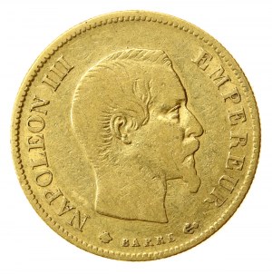 Francúzsko, Napoleon III, 10 frankov 1860 BB, Štrasburg (813)