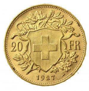 Svizzera, 20 franchi 1927, Berna (816)