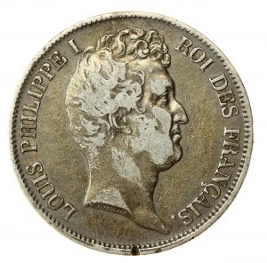 France, Louis Philippe I, 5 francs 1831 B, Rouen (836)