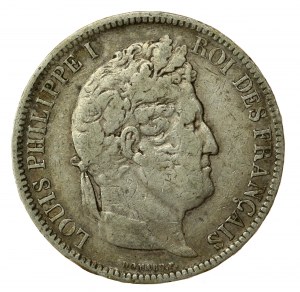 France, Louis Philippe I, 5 francs 1831 A, Paris (842)