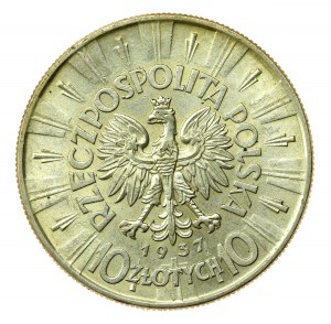 II RP, 10 Gold 1937, Pilsudski (861)