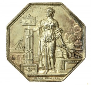 Francja, medal pamiątkowy z 1828 z okresu panowania Karola X (867)