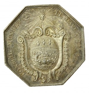 Francia, medaglia commemorativa del 1824 del regno di Luigi XVIII (868)