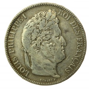 France, Louis Philippe I, 5 francs 1841 A, Paris (876)