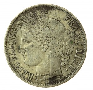 Francie, Druhá republika, 5 franků 1849 A, Paříž (877)