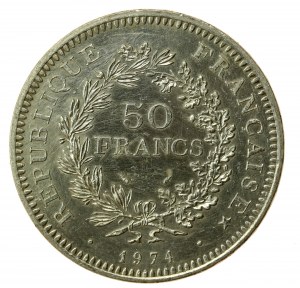 France, Fifth Republic, 50 Francs 1974 (893)