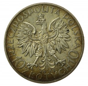 II RP, 10 Zloty 1932 ZZM, Kopf einer Frau (903)