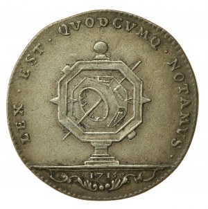 France, 1715 commemorative medal from the reign of Louis XIV (905)