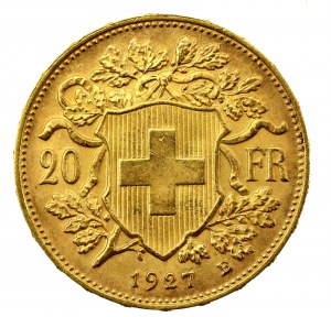 Suisse, 20 francs 1927, Berne (911)