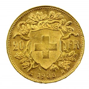 Suisse, 20 francs 1935, Berne (914)