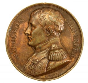 France, Napoleon Bonaparte 1821 medal. (916)