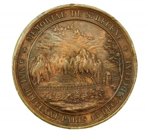 France, Napoleon Bonaparte 1821 medal. (916)