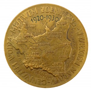 Second Republic, Jozef Pilsudski medal, 10th anniversary of the Polish-Bolshevik War 1930 (918)