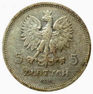 II RP, 5 złotych 1930 Sztandar (955)