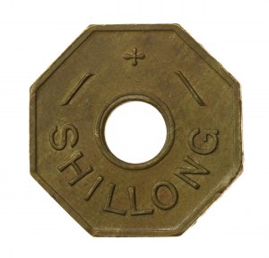 India, British Army, Shillong Military Club (Assam), 1 anna, rare (2)