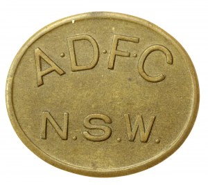 Australia, Mense della Forza di Difesa Australiana nel Nuovo Galles, Seconda Guerra Mondiale, 1 penny, gettone di bottiglia (6)